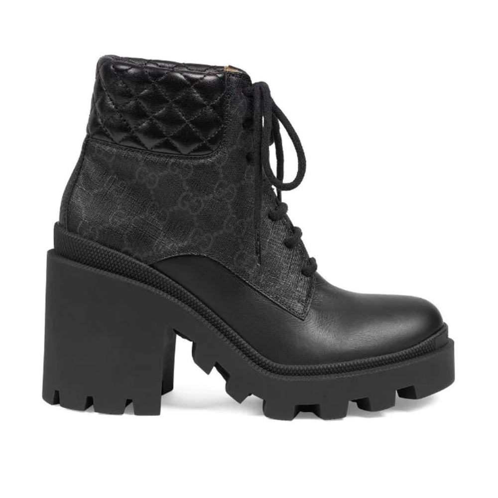 Gucci gg supreme ankle boots